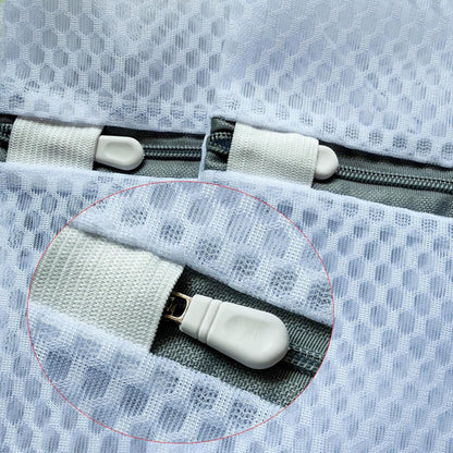 3Pcs Mesh Laundry Bags Durable Zipper Wash Bags for Delicates, Lingerie, Bras, Underwear, Baby Clothes, Shoe, Sock - Protect Garments in Washing Machine Pouch Net Bag Travel 12 x 16 Inches