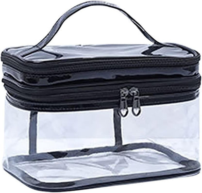 TSA Approved Toiletry Bag, Wideopen Large Capacity Clear Large Makeup Organizer with Handle,TSA Approved Waterproof Portable Toiletry Bags for Accessories Traveling Skincare Toiletries Essentials