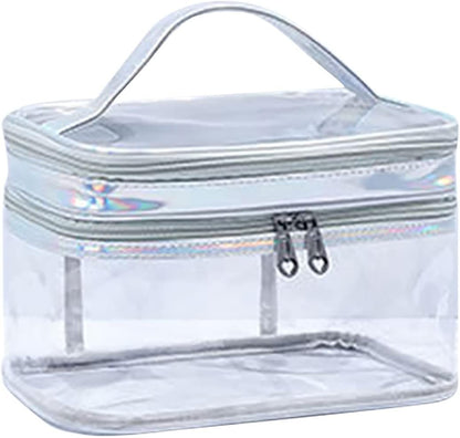 TSA Approved Toiletry Bag, Wideopen Large Capacity Clear Large Makeup Organizer with Handle,TSA Approved Waterproof Portable Toiletry Bags for Accessories Traveling Skincare Toiletries Essentials