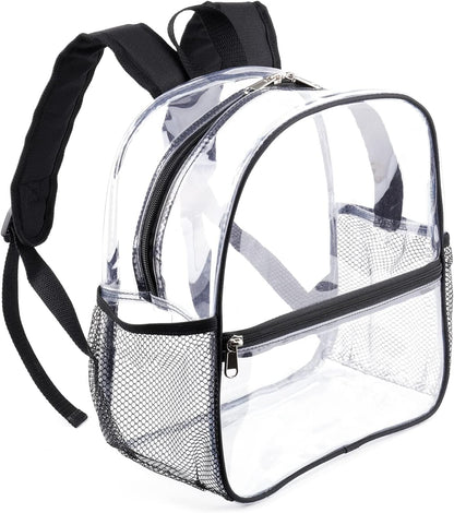 Fomaris Stadium Approved 12x6x12 - Clear Bag with Reinforced Straps, Durable PVC for Stadium Events, Sports, Festivals, Concerts, Games, Women & Men - Turquoise/Teal
