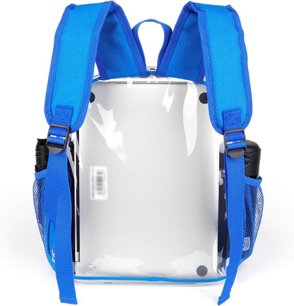 Fomaris Stadium Approved 12x6x12 - Clear Bag with Reinforced Straps, Durable PVC for Stadium Events, Sports, Festivals, Concerts, Games, Women & Men - Turquoise/Teal