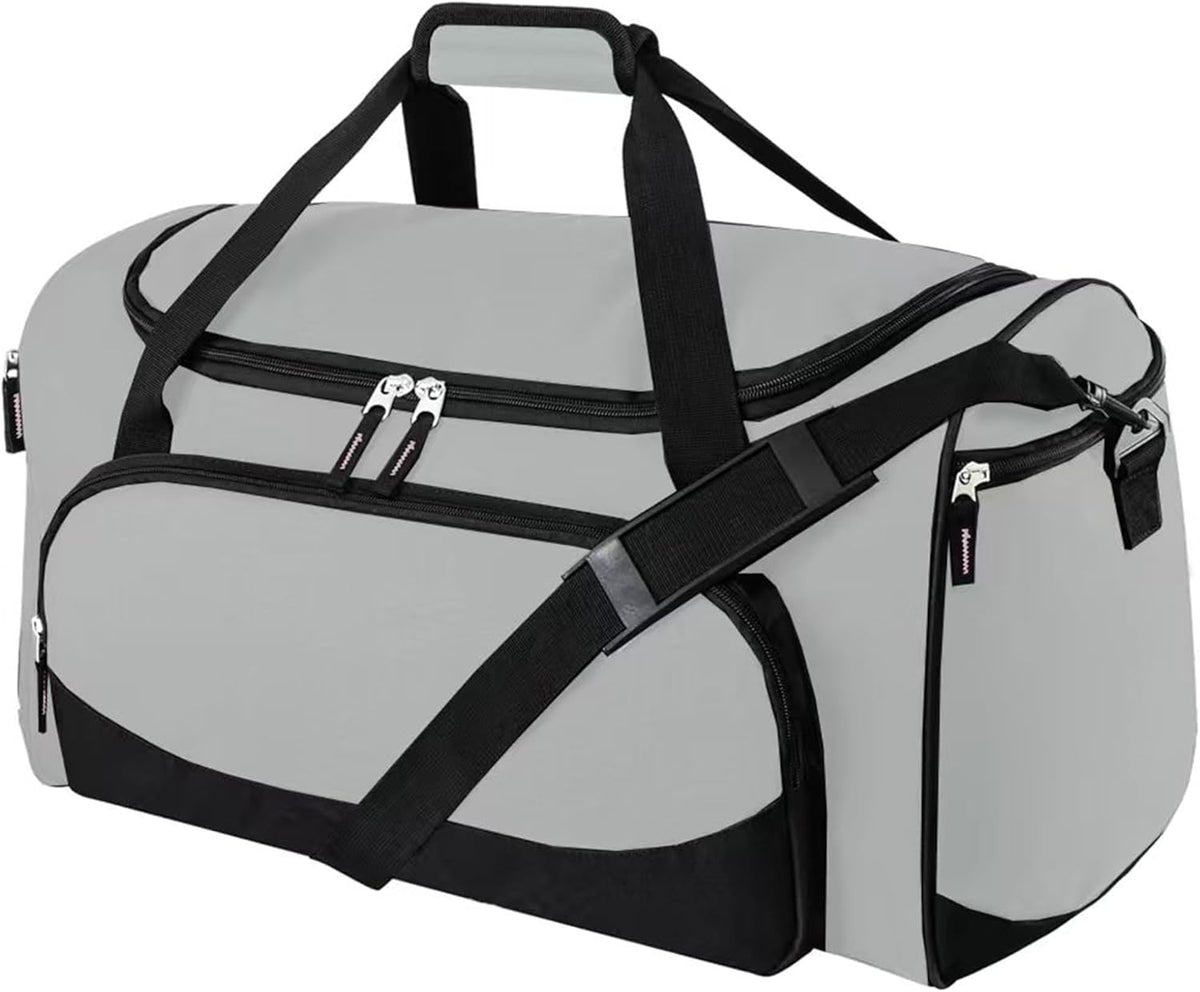 Uarition Gym Bag for Men - 50L Black Durable Large Duffle Bag for Travel, Workout, Fitness & Sport