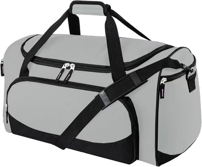 Uarition Gym Bag for Men - 50L Black Durable Large Duffle Bag for Travel, Workout, Fitness & Sport