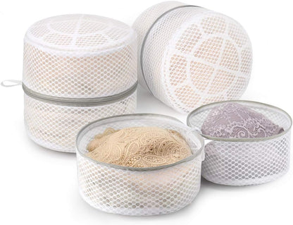 3Pcs Bra Wash Bags, Honeycomb Mesh Laundry Bags for Delicates | Lingerie, Intimates and Underwear 7 x 7 x 6 Inches