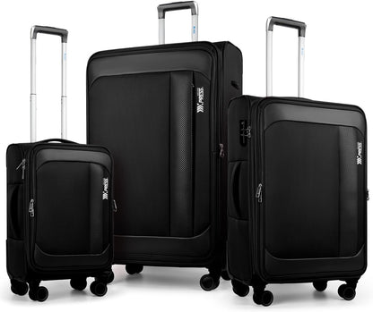 Luggage 20 inch Carry on-Softside Luggage w/TSA LOCK-Travel Luggage for Men Women,20''-COLOR-7