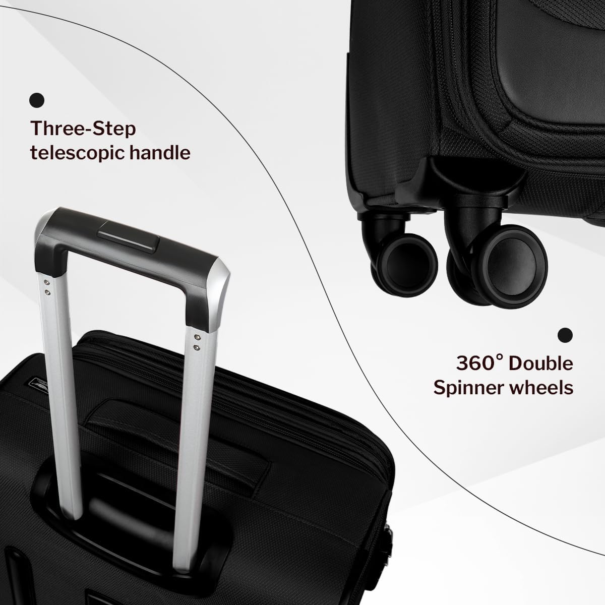 Luggage 20 inch Carry on-Softside Luggage w/TSA LOCK-Travel Luggage for Men Women,20''-COLOR-7