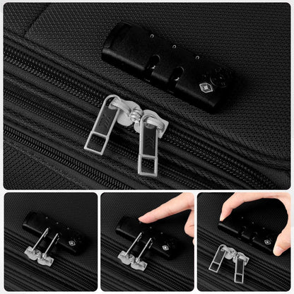 Luggage 20 inch Carry on-Softside Luggage w/TSA LOCK-Travel Luggage for Men Women,20''-COLOR-7