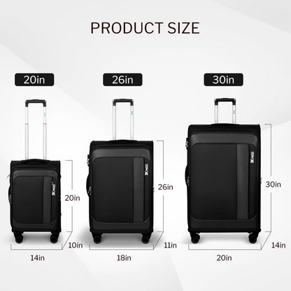 Luggage 20 inch Carry on-Softside Luggage w/TSA LOCK-Travel Luggage for Men Women,20''-COLOR-7