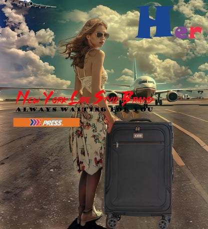 Luggage 20 inch Carry on-Softside Luggage w/TSA LOCK-Travel Luggage for Men Women,20''-COLOR-7