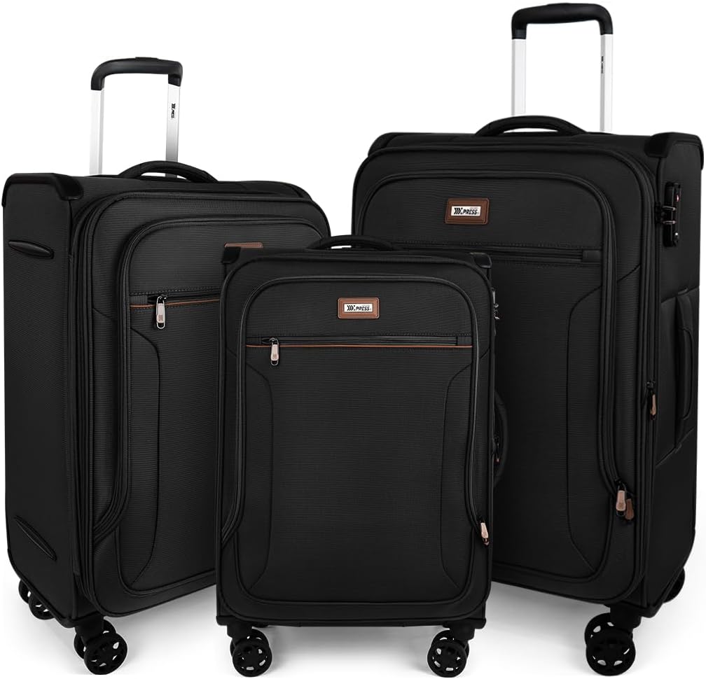 Luggage 20 inch Carry on-Softside Luggage w/TSA LOCK-Travel Luggage for Men Women,20''-COLOR-7