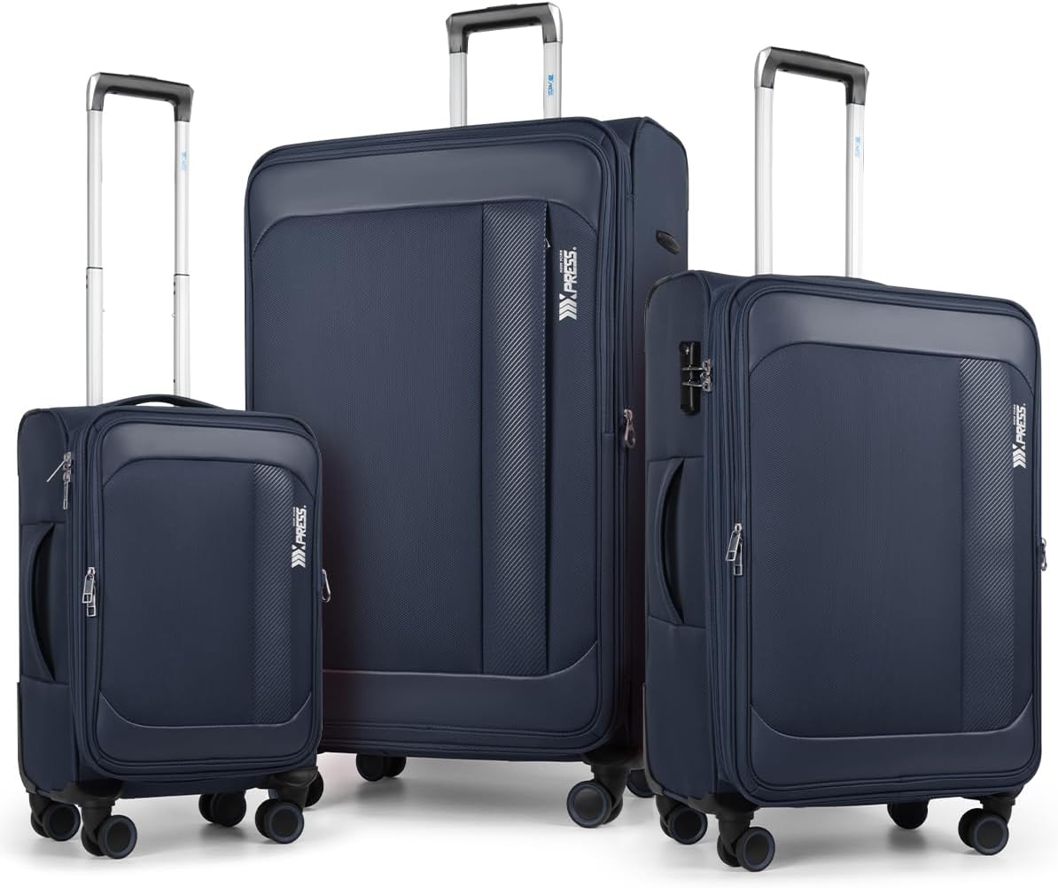 Luggage 20 inch Carry on-Softside Luggage w/TSA LOCK-Travel Luggage for Men Women,20''-COLOR-7