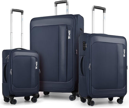 Luggage 20 inch Carry on-Softside Luggage w/TSA LOCK-Travel Luggage for Men Women,20''-COLOR-7
