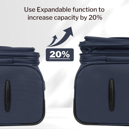 Luggage 20 inch Carry on-Softside Luggage w/TSA LOCK-Travel Luggage for Men Women,20''-COLOR-7
