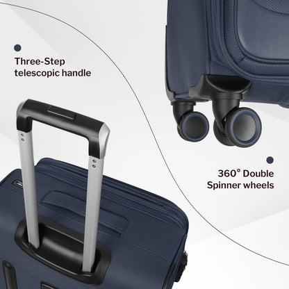 Luggage 20 inch Carry on-Softside Luggage w/TSA LOCK-Travel Luggage for Men Women,20''-COLOR-7