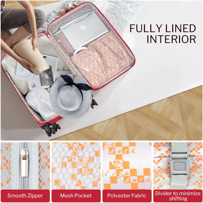 Luggage 20 inch Carry on-Softside Luggage w/TSA LOCK-Travel Luggage for Men Women,20''-COLOR-7