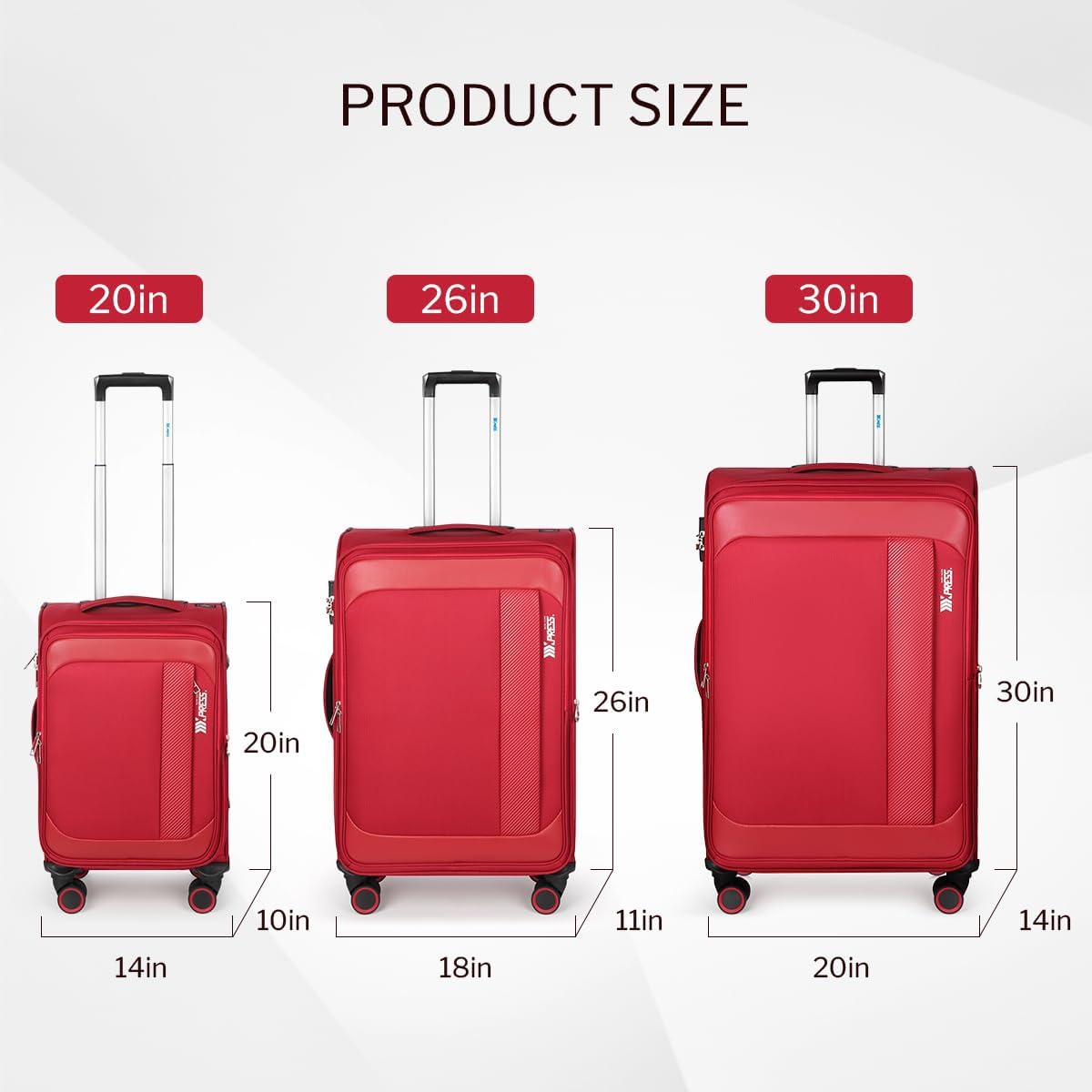 Luggage 20 inch Carry on-Softside Luggage w/TSA LOCK-Travel Luggage for Men Women,20''-COLOR-7