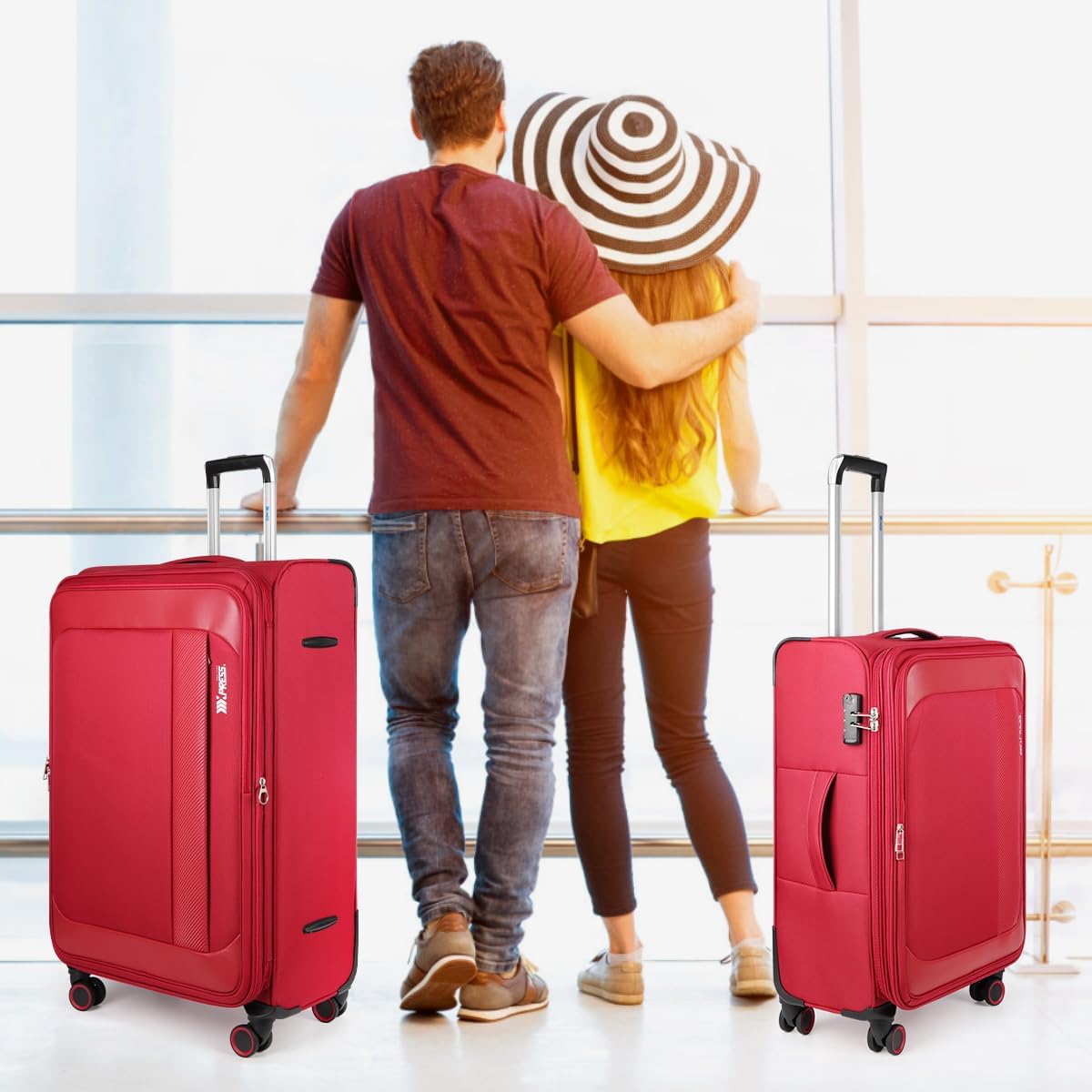 Luggage 20 inch Carry on-Softside Luggage w/TSA LOCK-Travel Luggage for Men Women,20''-COLOR-7