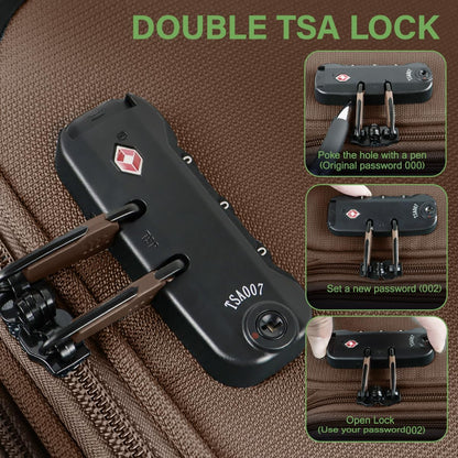 Luggage 20 inch Carry on-Softside Luggage w/TSA LOCK-Travel Luggage for Men Women,20''-COLOR-7