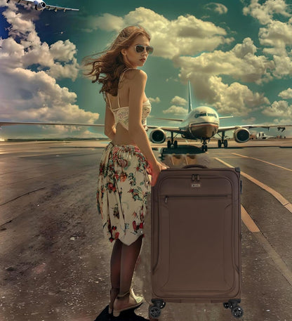 Luggage 20 inch Carry on-Softside Luggage w/TSA LOCK-Travel Luggage for Men Women,20''-COLOR-7