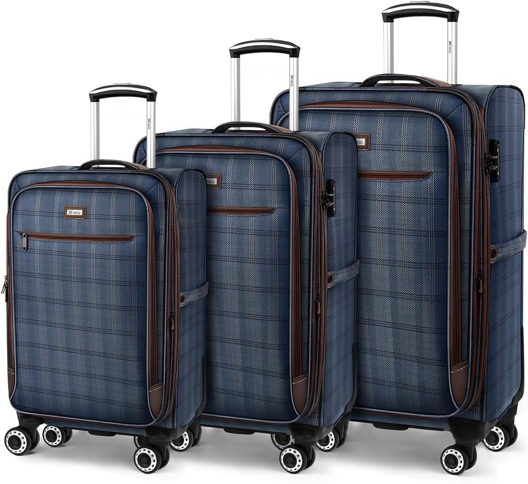 Luggage 20 inch Carry on-Softside Luggage w/TSA LOCK-Travel Luggage for Men Women,20''-COLOR-7