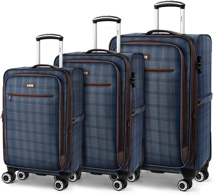 Luggage 20 inch Carry on-Softside Luggage w/TSA LOCK-Travel Luggage for Men Women,20''-COLOR-7