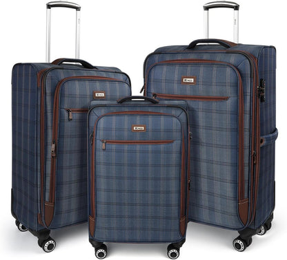 Luggage 20 inch Carry on-Softside Luggage w/TSA LOCK-Travel Luggage for Men Women,20''-COLOR-7