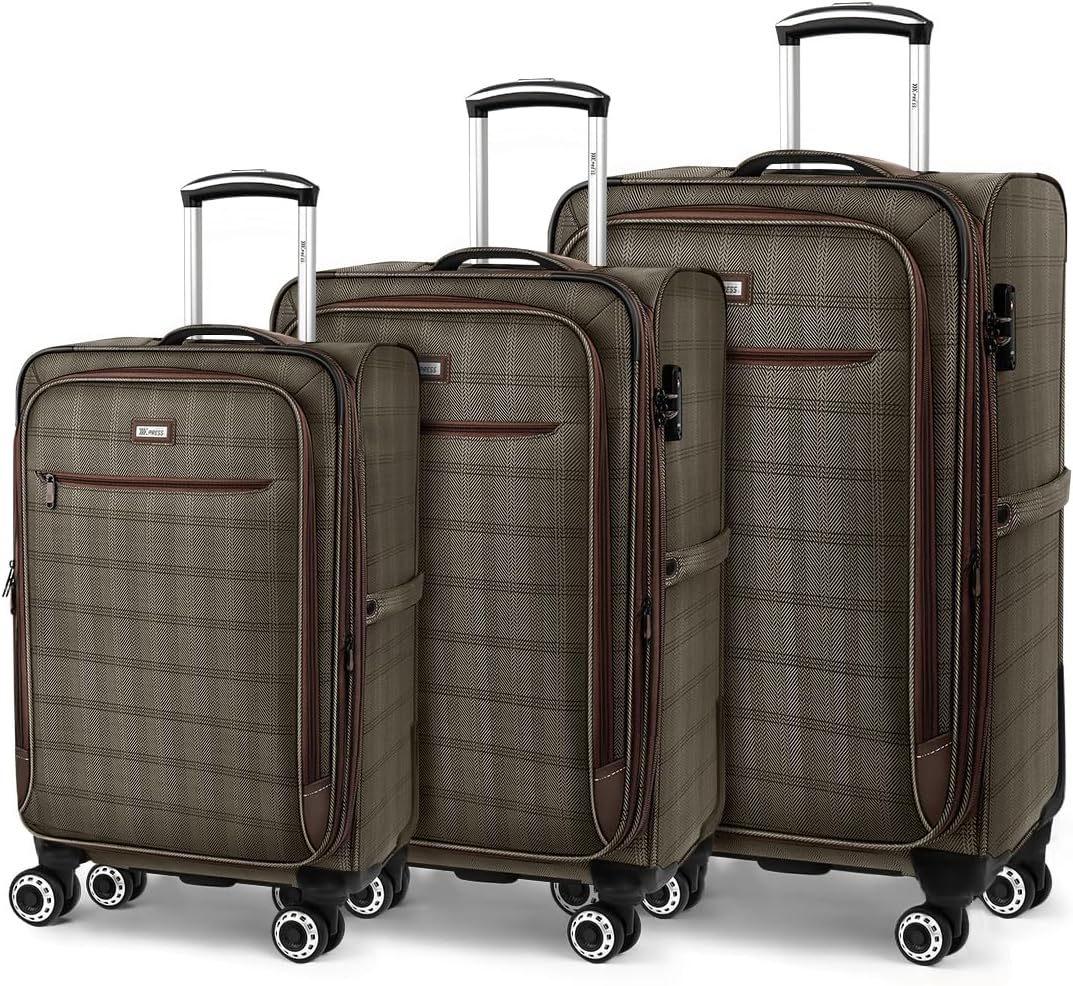 Luggage 20 inch Carry on-Softside Luggage w/TSA LOCK-Travel Luggage for Men Women,20''-COLOR-7