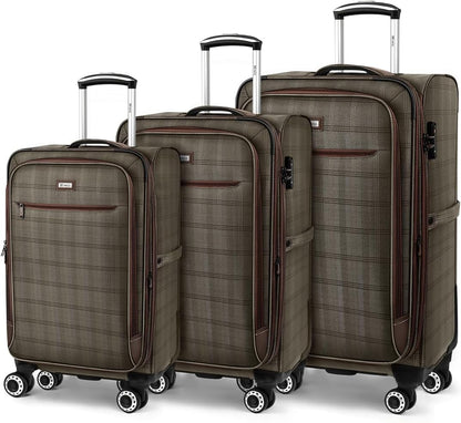 Luggage 20 inch Carry on-Softside Luggage w/TSA LOCK-Travel Luggage for Men Women,20''-COLOR-7