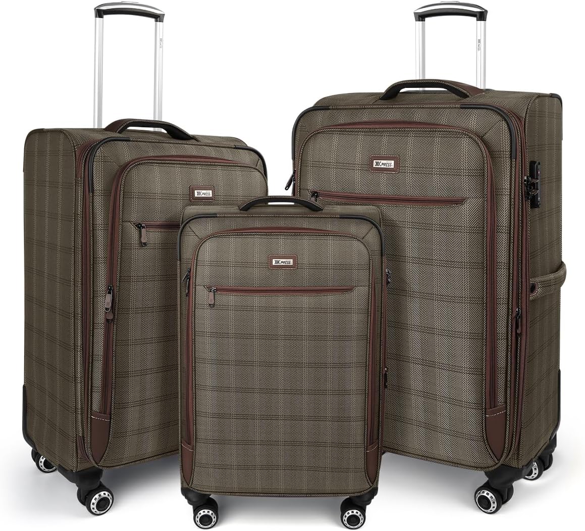 Luggage 20 inch Carry on-Softside Luggage w/TSA LOCK-Travel Luggage for Men Women,20''-COLOR-7