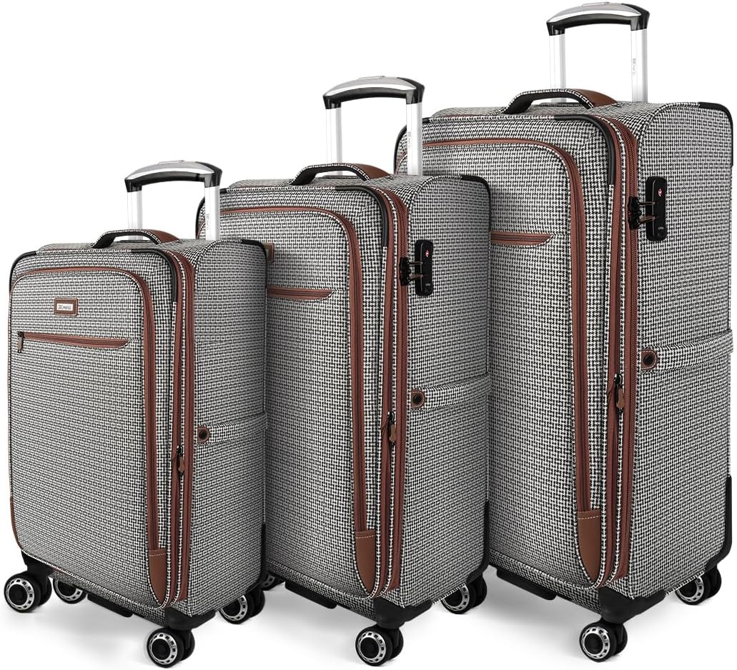Luggage 20 inch Carry on-Softside Luggage w/TSA LOCK-Travel Luggage for Men Women,20''-COLOR-7
