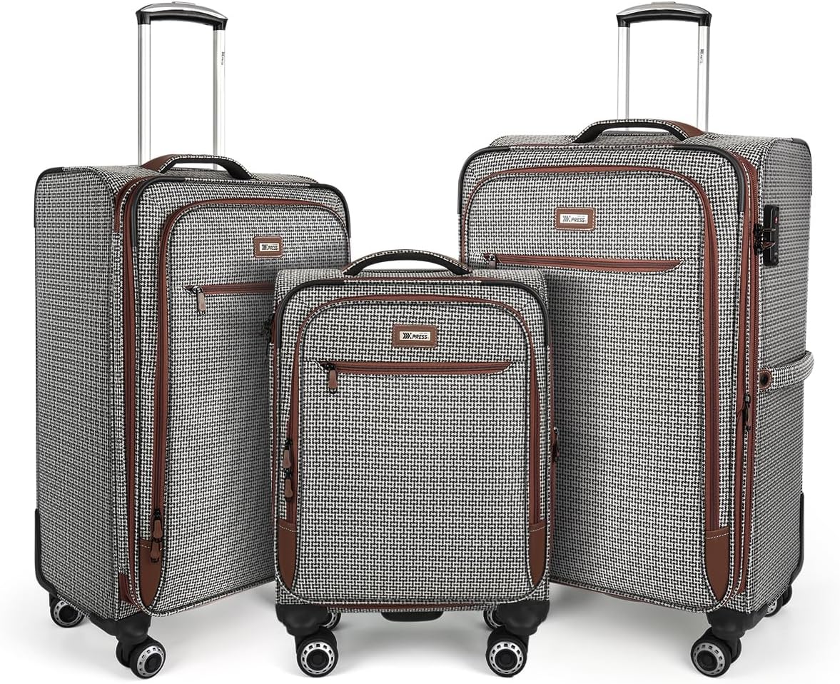 Luggage 20 inch Carry on-Softside Luggage w/TSA LOCK-Travel Luggage for Men Women,20''-COLOR-7