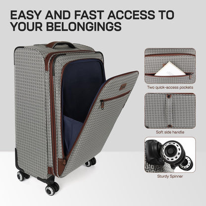 Luggage 20 inch Carry on-Softside Luggage w/TSA LOCK-Travel Luggage for Men Women,20''-COLOR-7