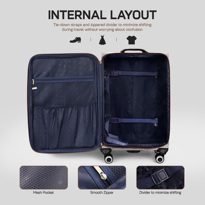 Luggage 20 inch Carry on-Softside Luggage w/TSA LOCK-Travel Luggage for Men Women,20''-COLOR-7