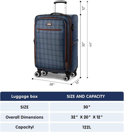 Luggage 20 inch Carry on-Softside Luggage w/TSA LOCK-Travel Luggage for Men Women,20''-COLOR-7