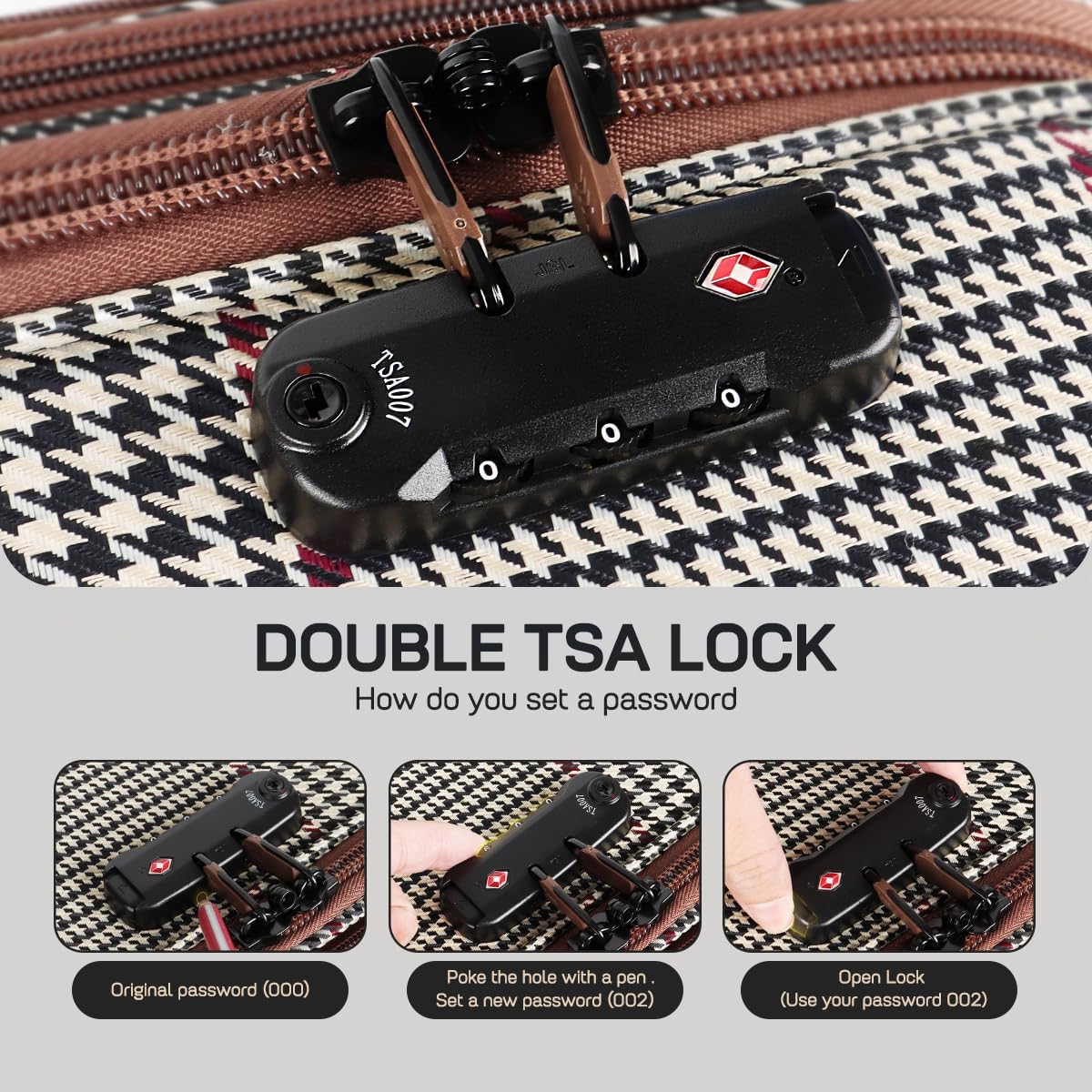 Luggage 20 inch Carry on-Softside Luggage w/TSA LOCK-Travel Luggage for Men Women,20''-COLOR-7