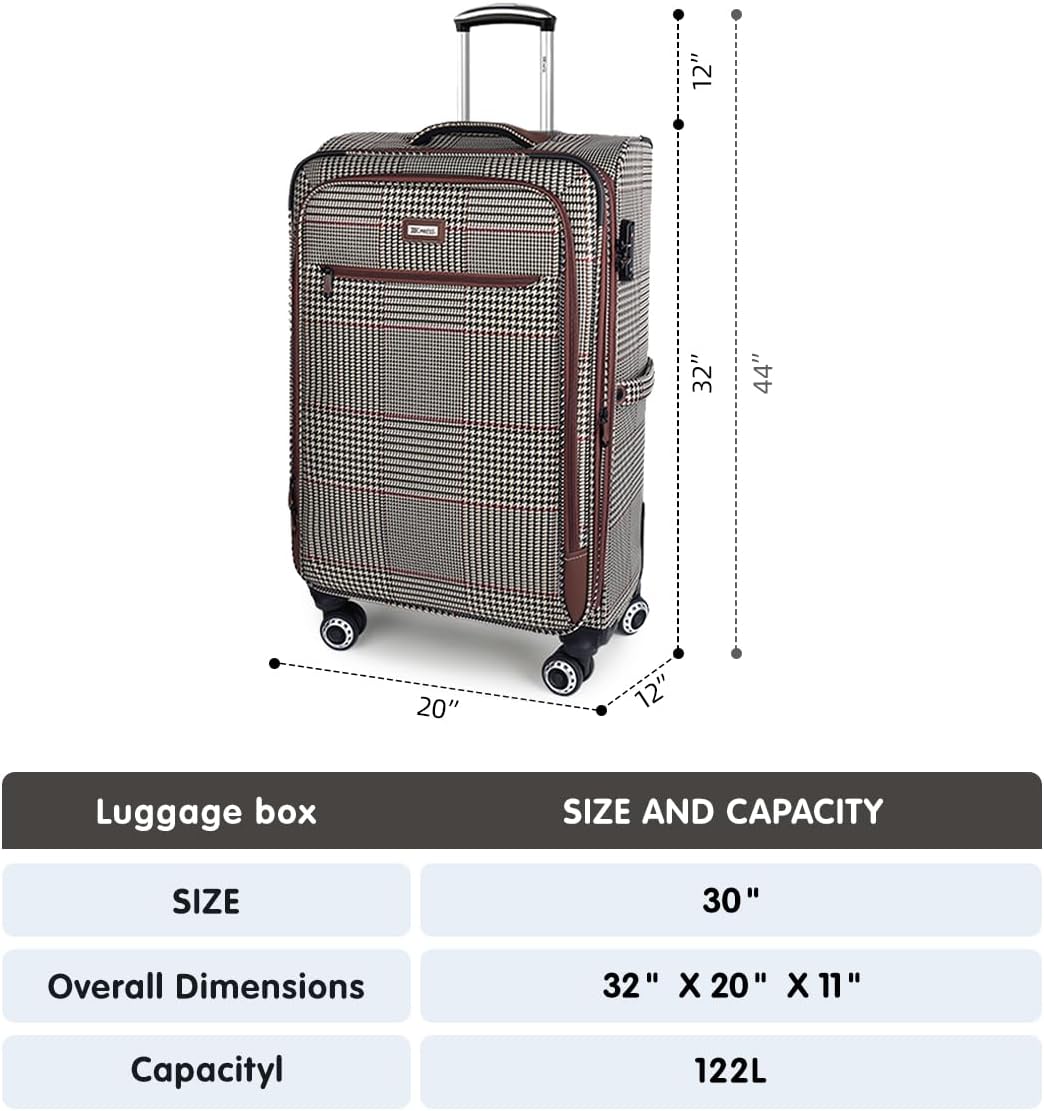 Luggage 20 inch Carry on-Softside Luggage w/TSA LOCK-Travel Luggage for Men Women,20''-COLOR-7