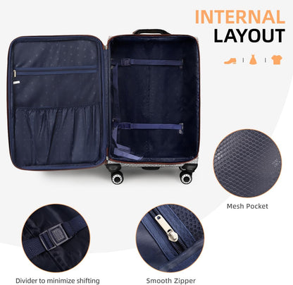 Luggage 20 inch Carry on-Softside Luggage w/TSA LOCK-Travel Luggage for Men Women,20''-COLOR-7