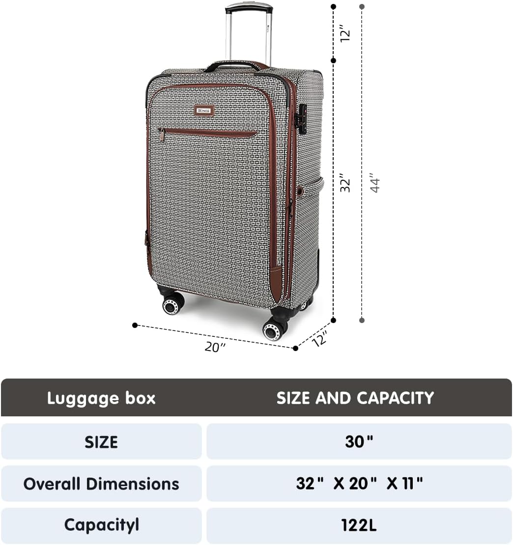 Luggage 20 inch Carry on-Softside Luggage w/TSA LOCK-Travel Luggage for Men Women,20''-COLOR-7