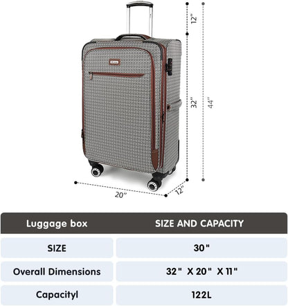 Luggage 20 inch Carry on-Softside Luggage w/TSA LOCK-Travel Luggage for Men Women,20''-COLOR-7