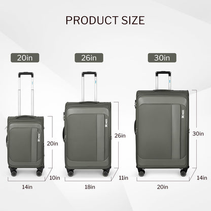 Luggage 20 inch Carry on-Softside Luggage w/TSA LOCK-Travel Luggage for Men Women,20''-COLOR-7