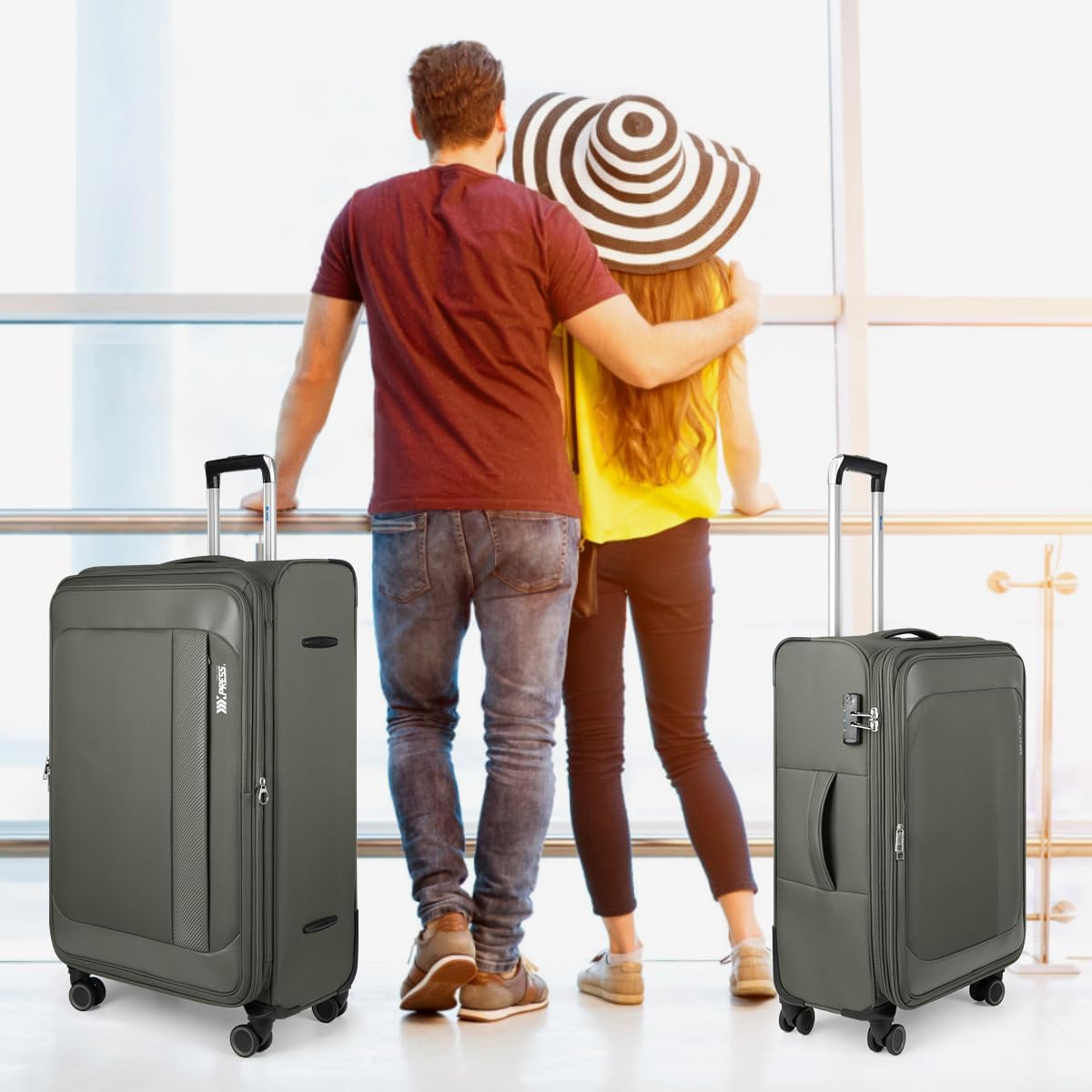 Luggage 20 inch Carry on-Softside Luggage w/TSA LOCK-Travel Luggage for Men Women,20''-COLOR-7