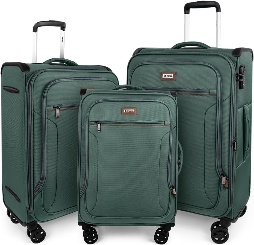 Luggage 20 inch Carry on-Softside Luggage w/TSA LOCK-Travel Luggage for Men Women,20''-COLOR-7