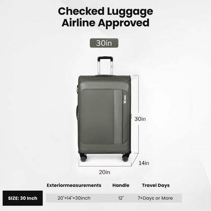 Luggage 20 inch Carry on-Softside Luggage w/TSA LOCK-Travel Luggage for Men Women,20''-COLOR-7