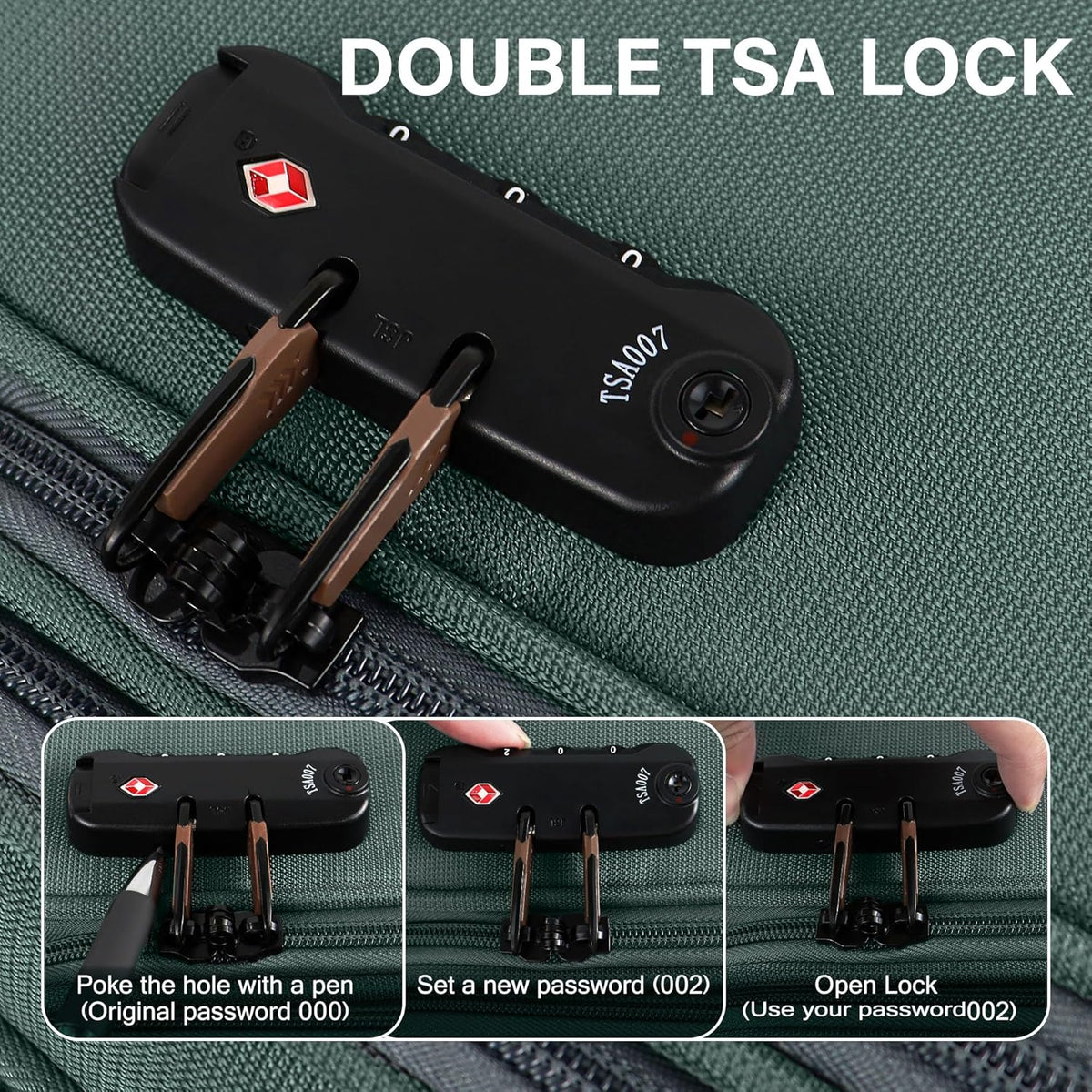 Luggage 20 inch Carry on-Softside Luggage w/TSA LOCK-Travel Luggage for Men Women,20''-COLOR-7