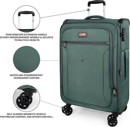 Luggage 20 inch Carry on-Softside Luggage w/TSA LOCK-Travel Luggage for Men Women,20''-COLOR-7