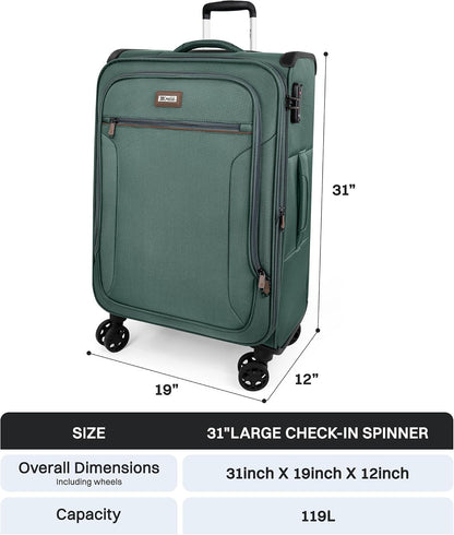 Luggage 20 inch Carry on-Softside Luggage w/TSA LOCK-Travel Luggage for Men Women,20''-COLOR-7