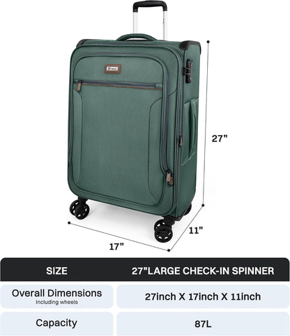 Luggage 20 inch Carry on-Softside Luggage w/TSA LOCK-Travel Luggage for Men Women,20''-COLOR-7
