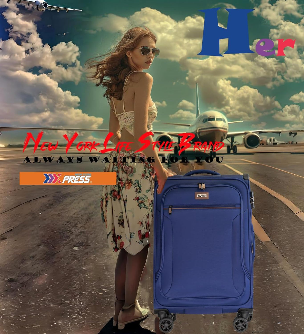 Luggage 20 inch Carry on-Softside Luggage w/TSA LOCK-Travel Luggage for Men Women,20''-COLOR-7
