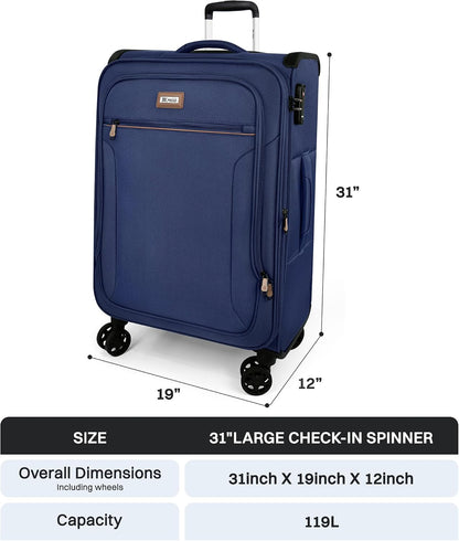 Luggage 20 inch Carry on-Softside Luggage w/TSA LOCK-Travel Luggage for Men Women,20''-COLOR-7