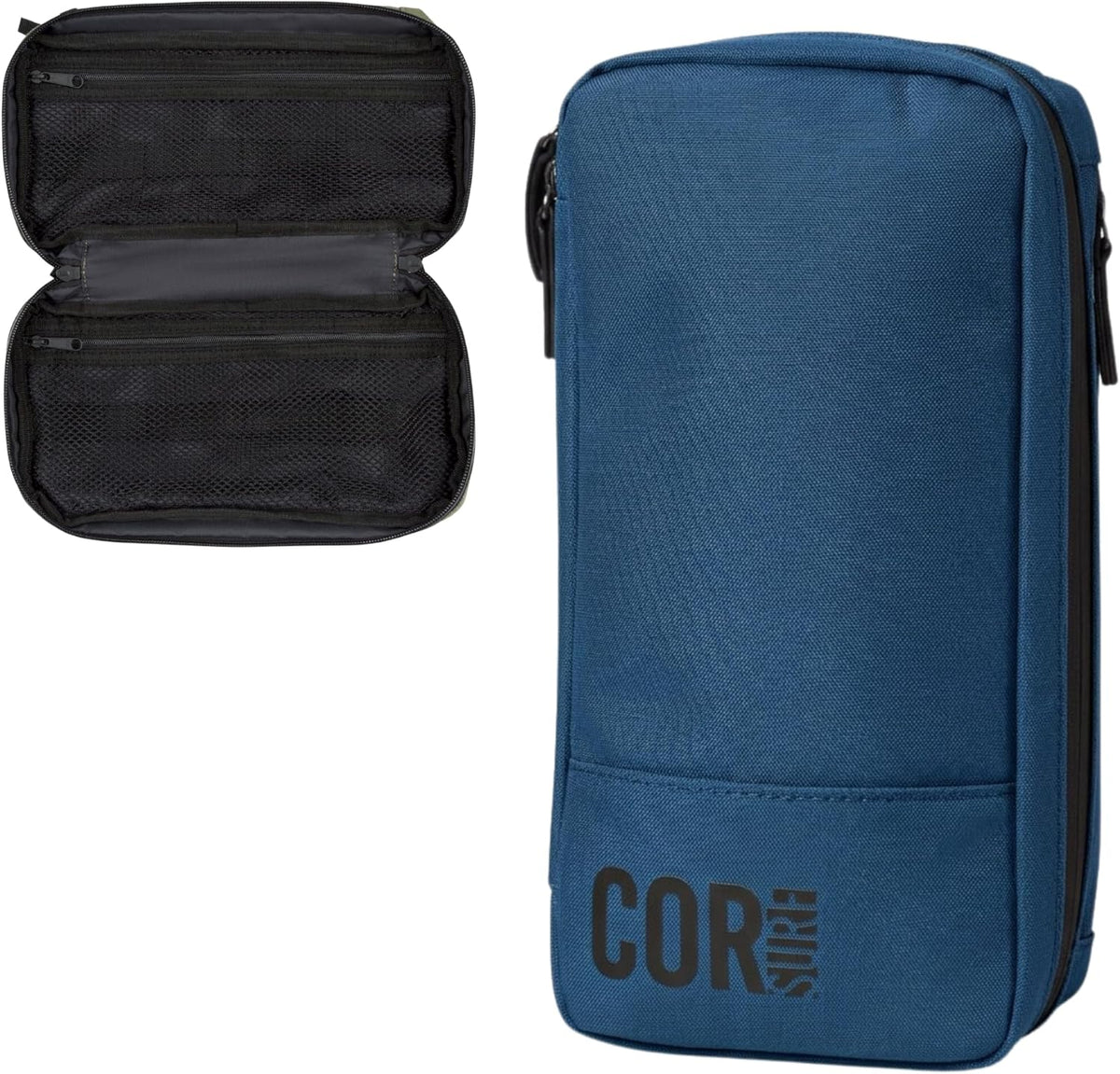 Compact Toiletry Travel Bag Hanging, Premium Mens and Women Dopp Kit for Travel | Waterproof with 4 Separate Compartments and Waterproof Zippers (Dark Green)